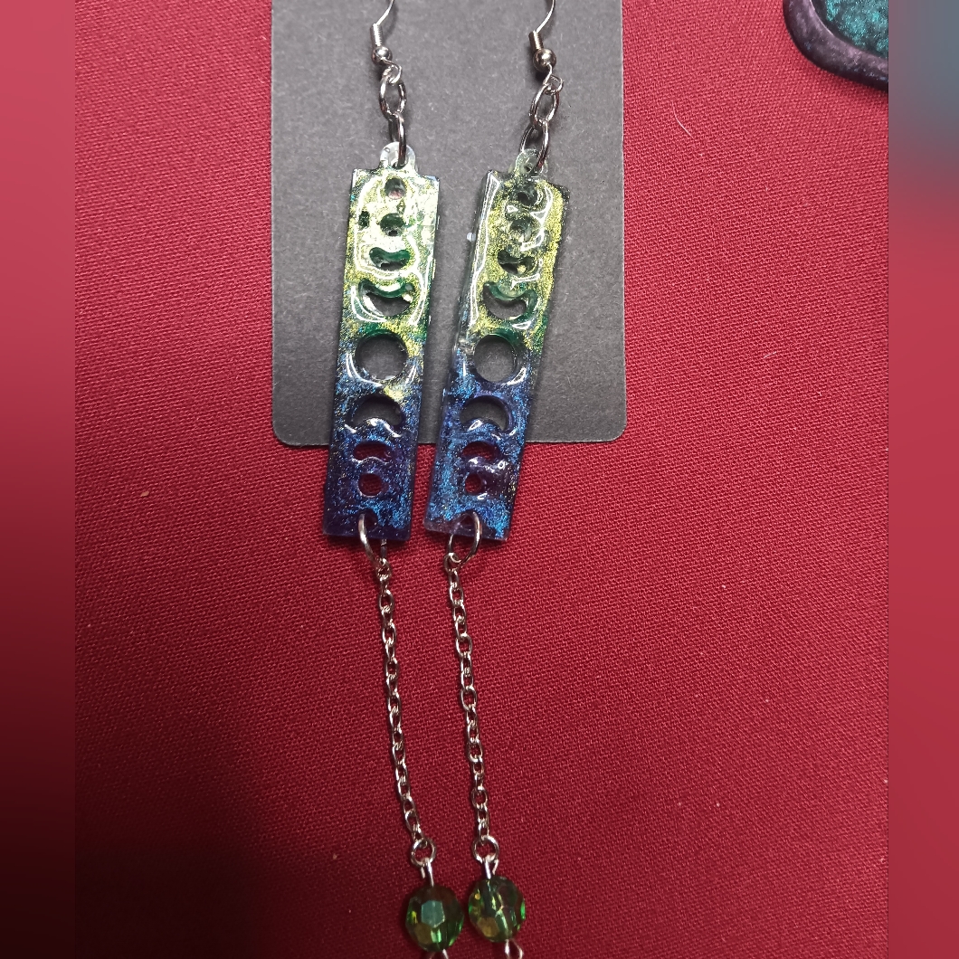 Colorful Celestial Dangle Earrings